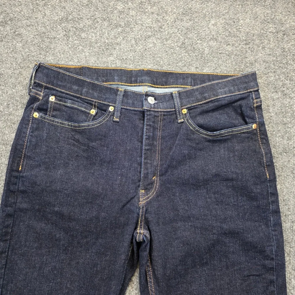 Levi 514 Jeans Mens‎ W34 L28 Blue Denim Dark Wash Straight Leg Casual 514-1325